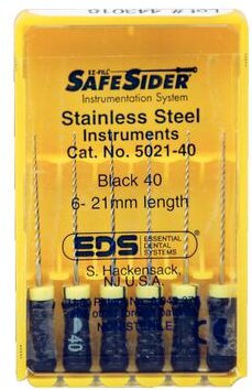 SafeSider Stainless-Steel Hand Reamers, 21 mm, 0.02 Taper, # 40, Black, 6/Pk, 5021-40 thumbnail 6