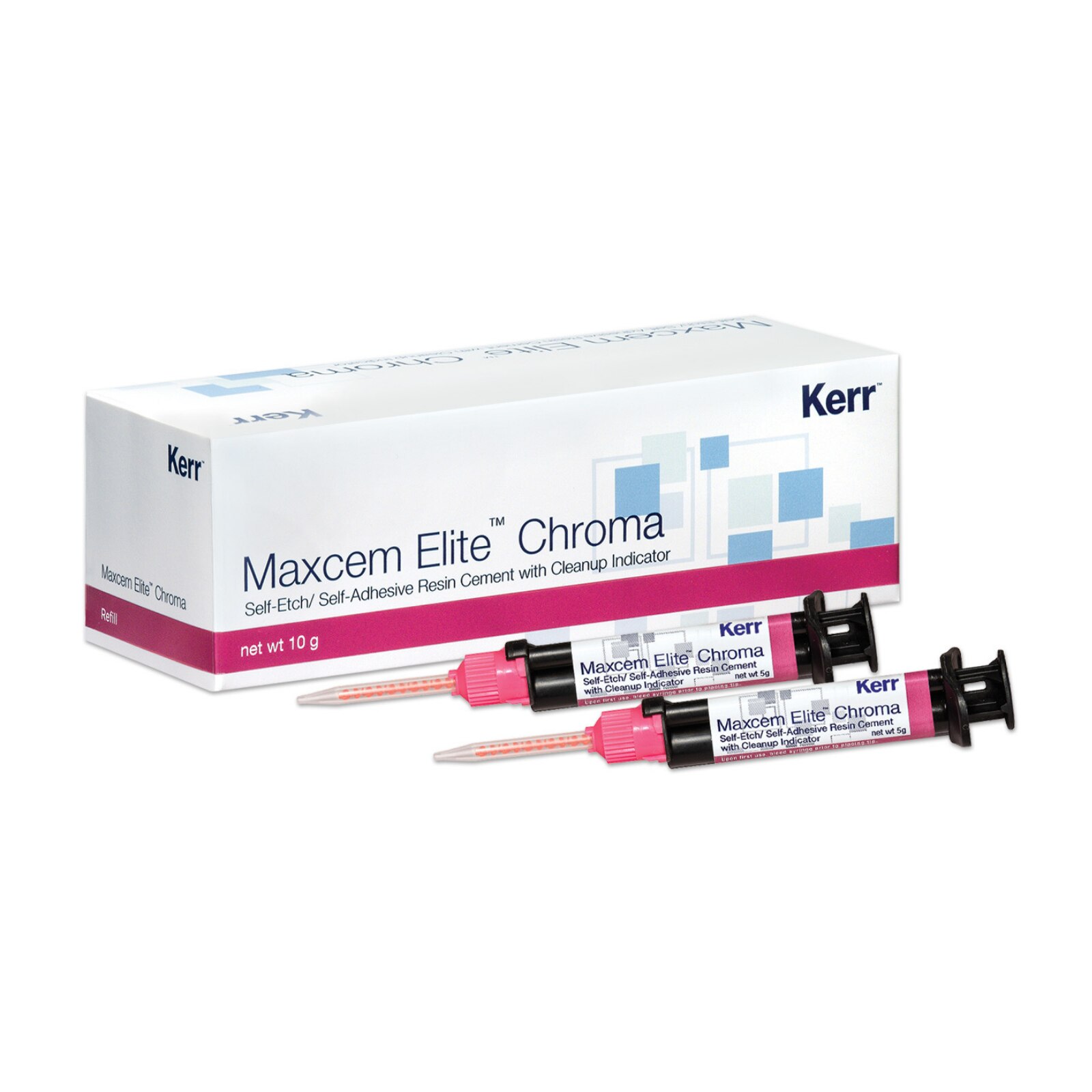 Maxcem Elite Chroma Resin Cement, 4:1 Automix Tips, Regular, Pink, 50/Pk thumbnail 10