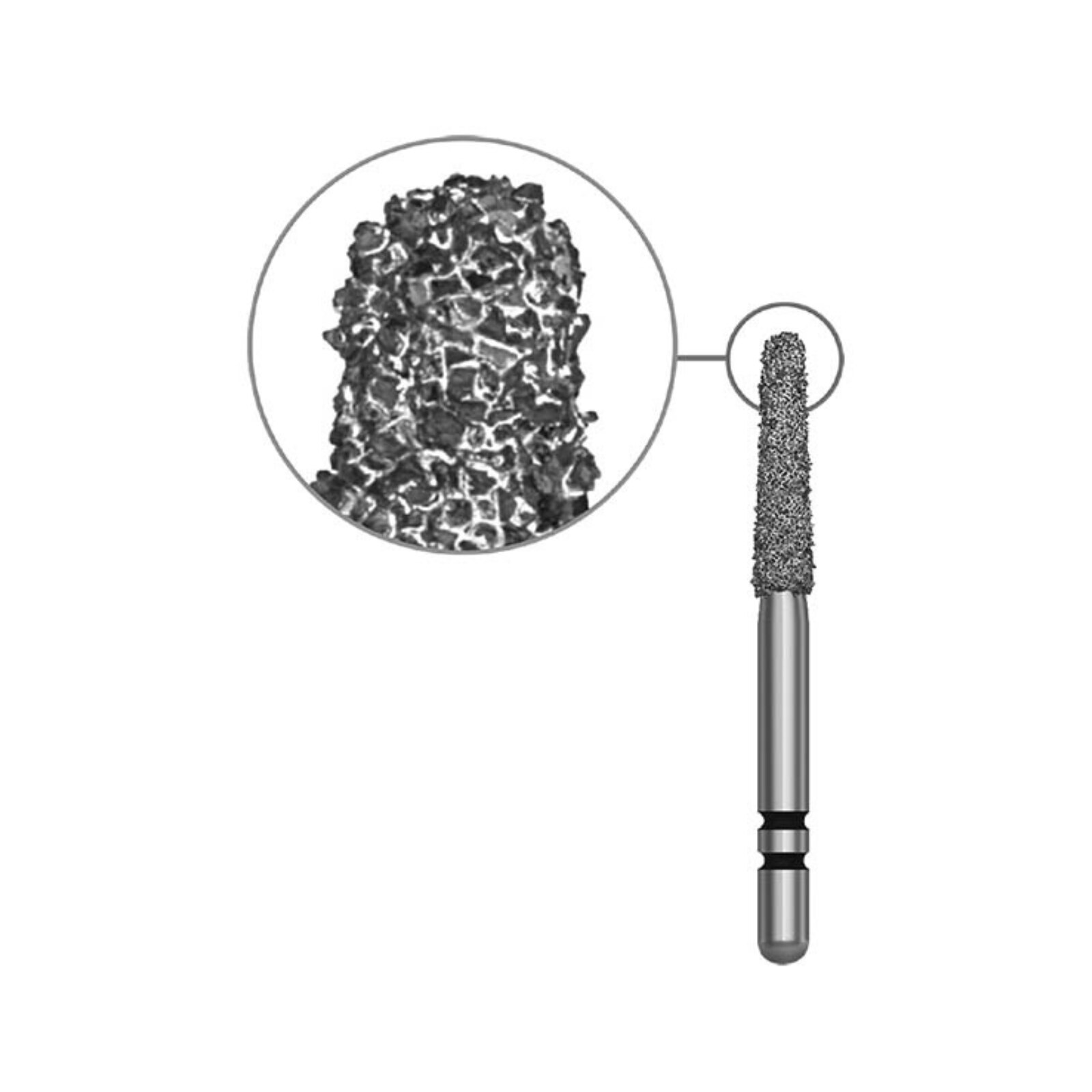 Two Striper Diamond Bur Super Coarse 702.8SC 5/Pk thumbnail 5