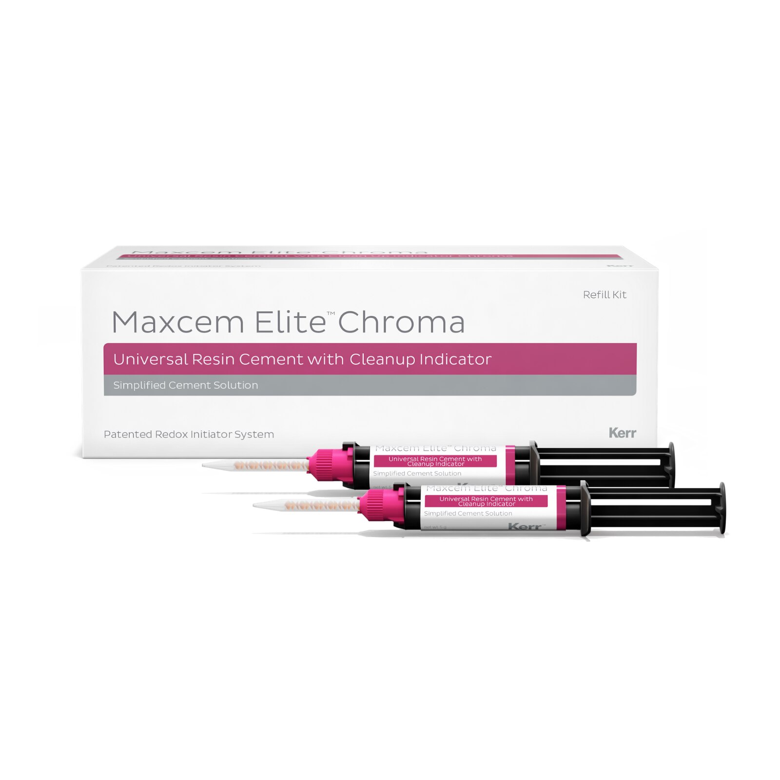 Maxcem Elite Chroma Resin Cement, Refill, 5 g, Clear, 2/Pk thumbnail 9