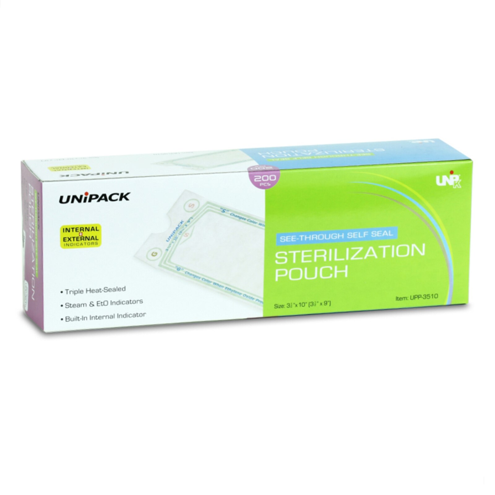 Unipack Sterilization Pouch Pouch Heat Sealed 2.25 in x 5 in 200/Bx product image