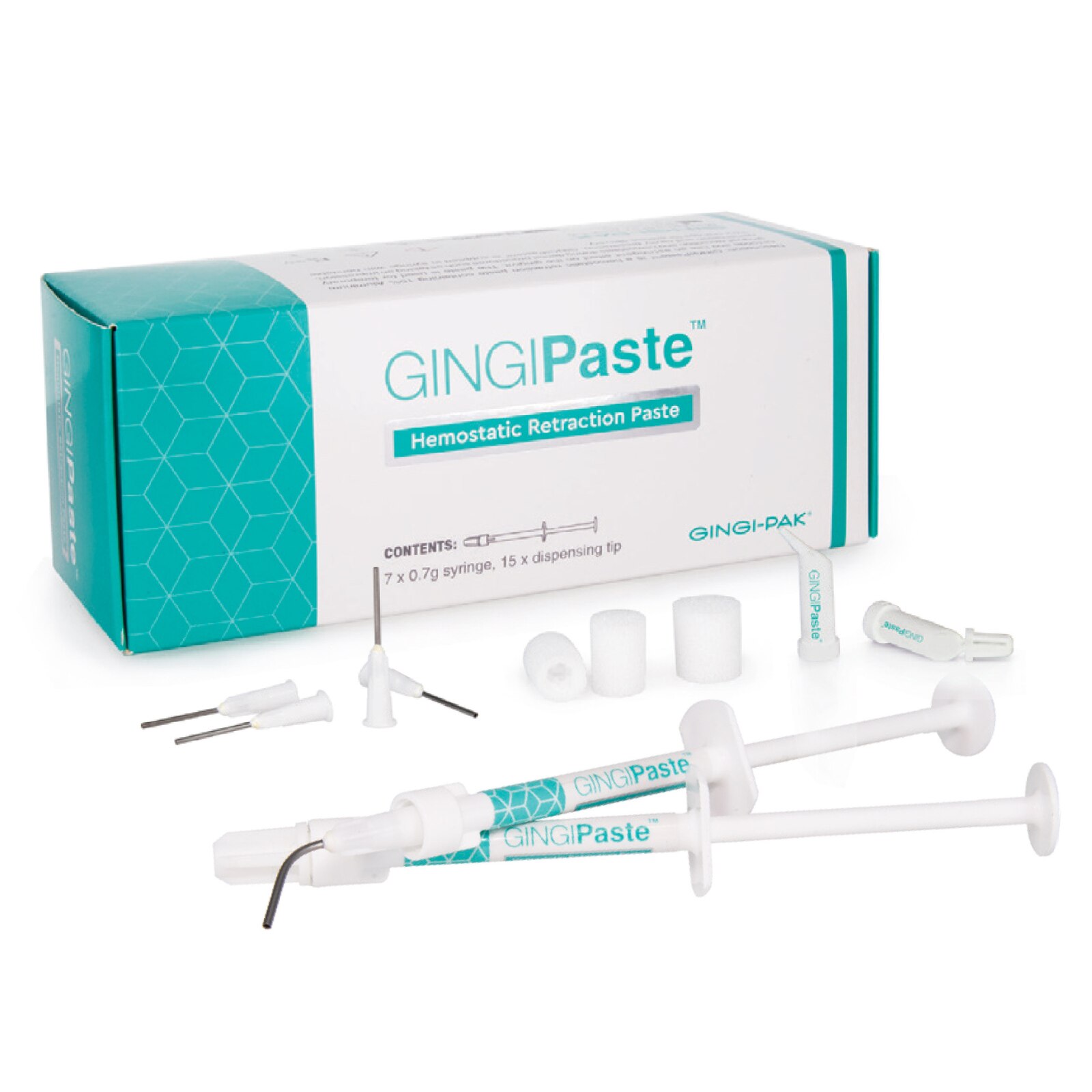 GINGIPaste Retraction Paste Syringe Pack 0.7g x 7 product image