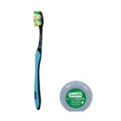 GUM Multi-Clean Toothbrush/Floss Adult Pt Bundle 144/Kit