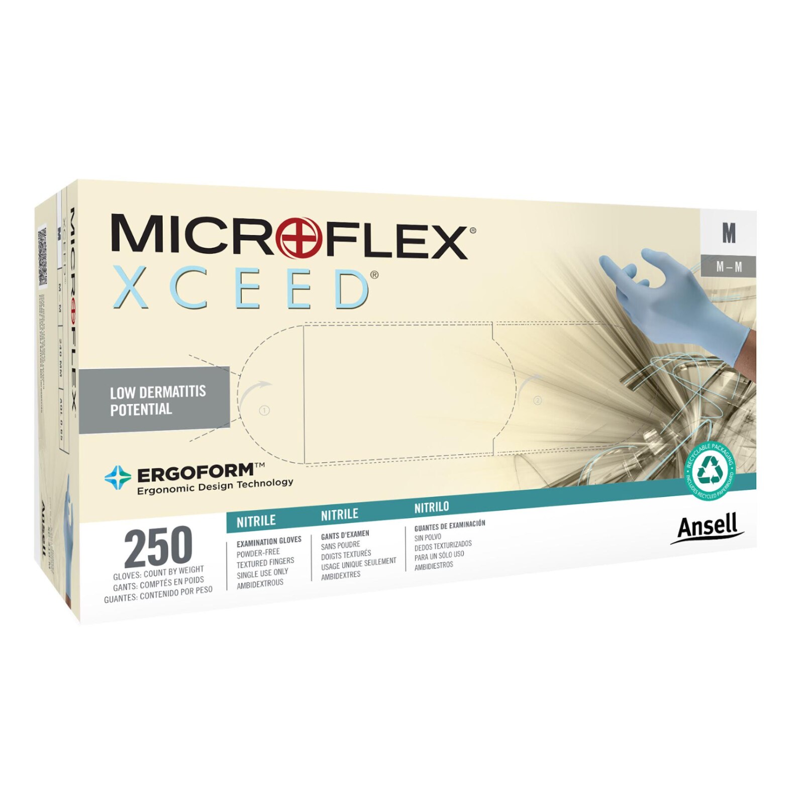 XCEED Nitrile Gloves, Powder-Free, Extra Large, 230/Box, XC-310-XL thumbnail 10