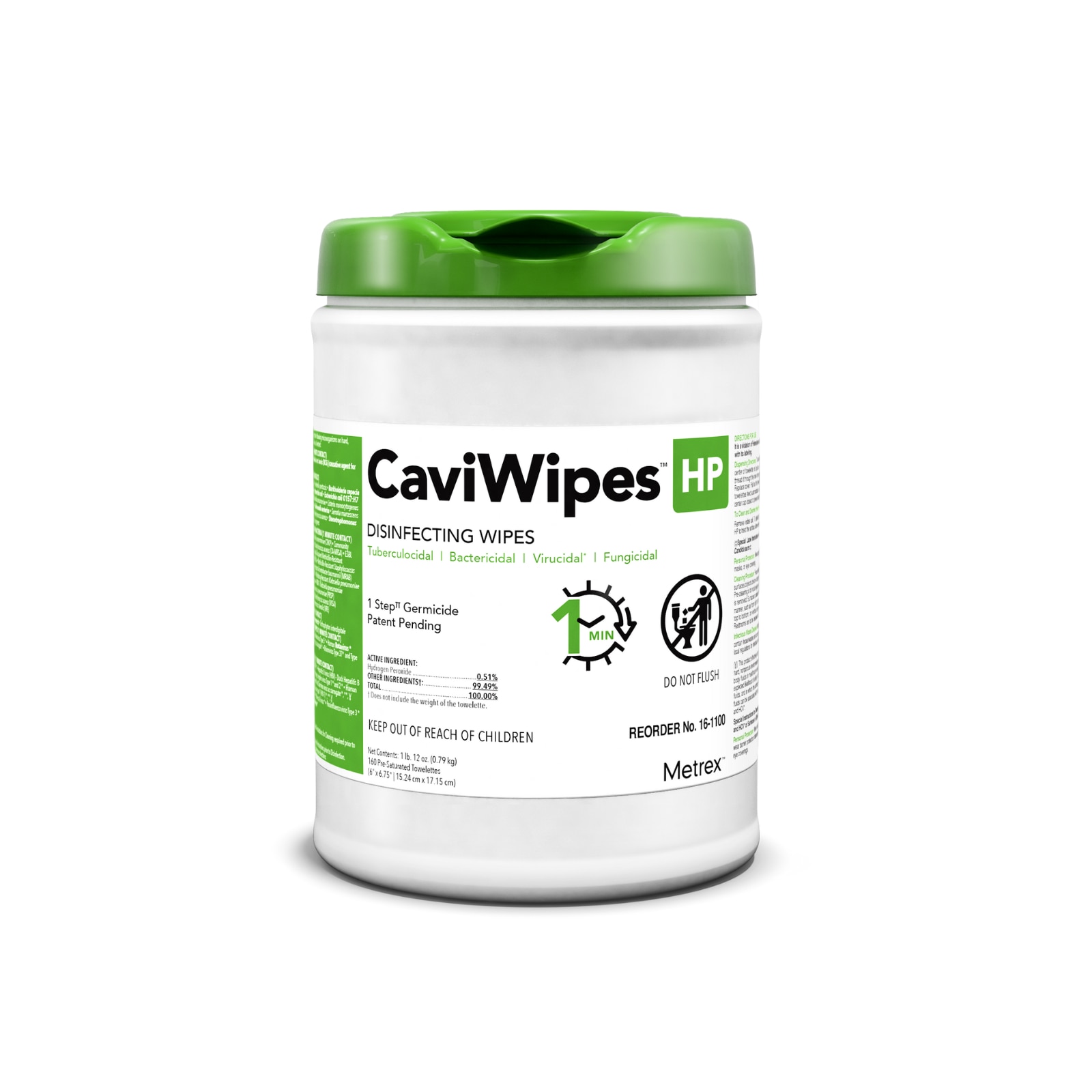 CaviWipes HP Surface Disinfectant Large Canister 160/Cn thumbnail 10