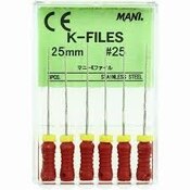 Mani K-Files 25mm #25 6/Bx