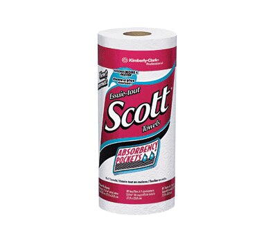 Scott, Scott Kitchen Roll Paper Towels, 11" x 8.78", White, 20 Rolls/Case product image
