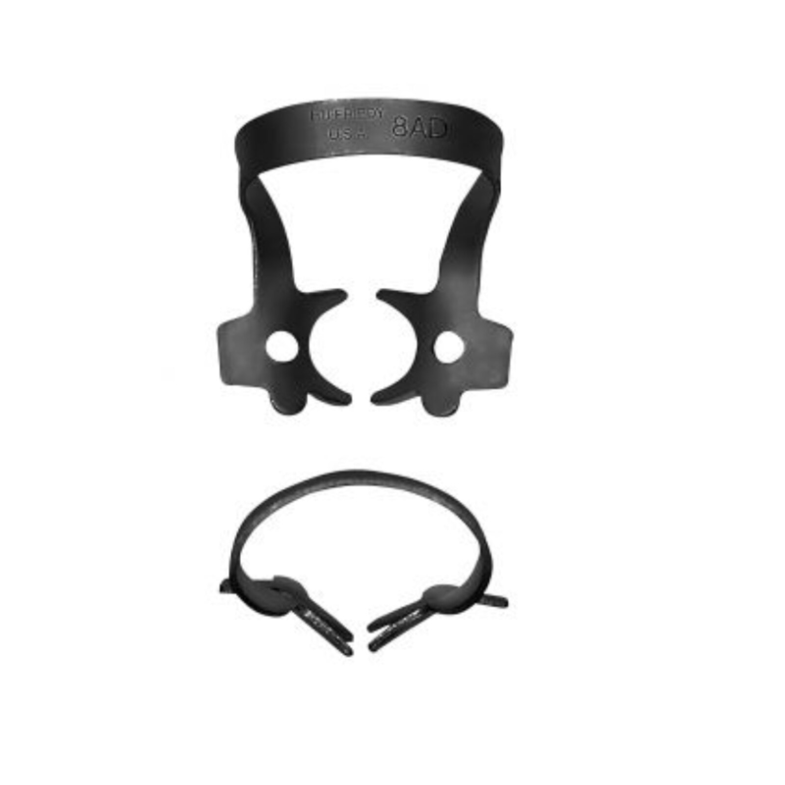 Hu-Friedy Black Line Rubber Dam Clamp Winged Size 8AD Ea product image