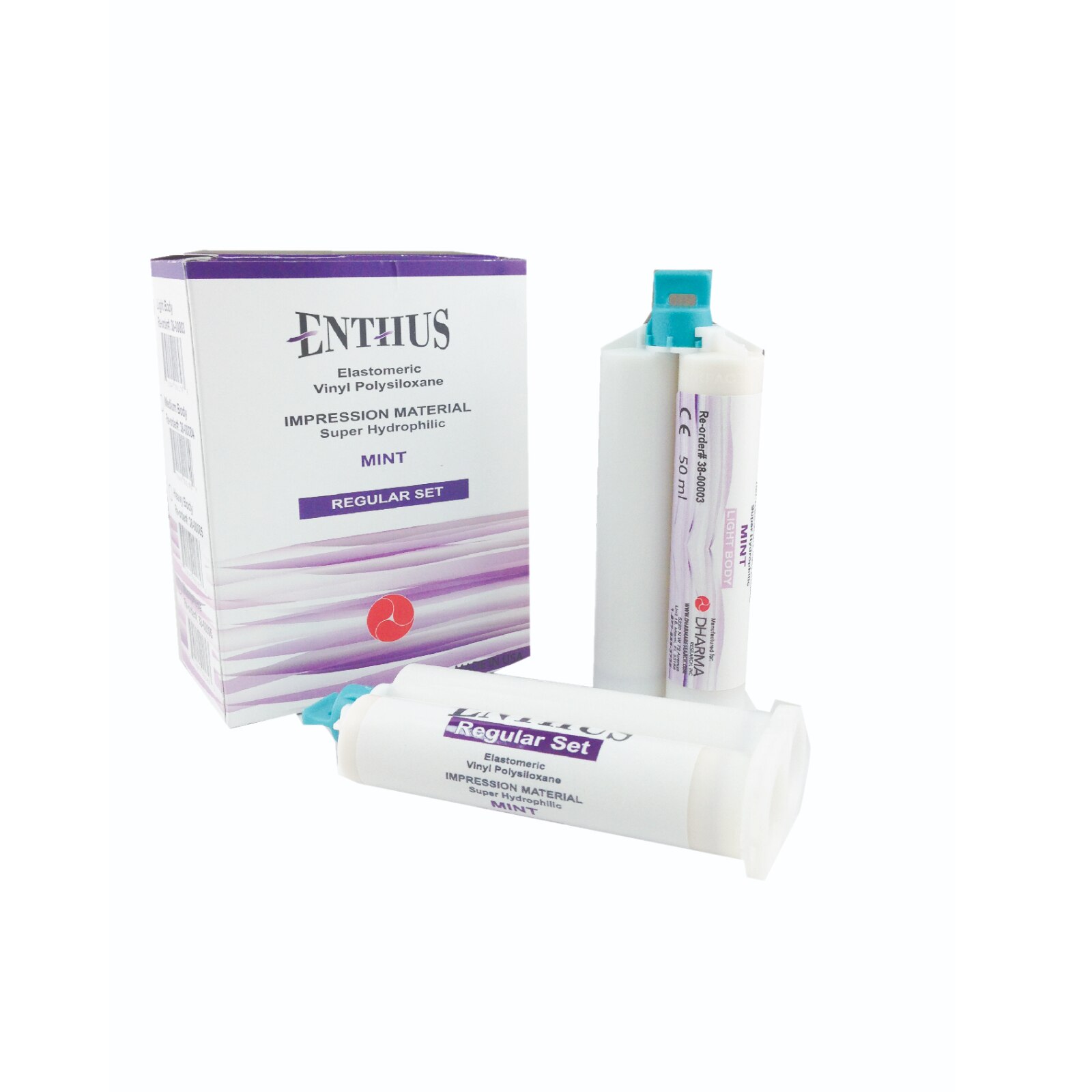 Dharma Research - Enthus Bite Registration, Regular Set, Spearmint, 2 x 50ml, 38-00011 product image