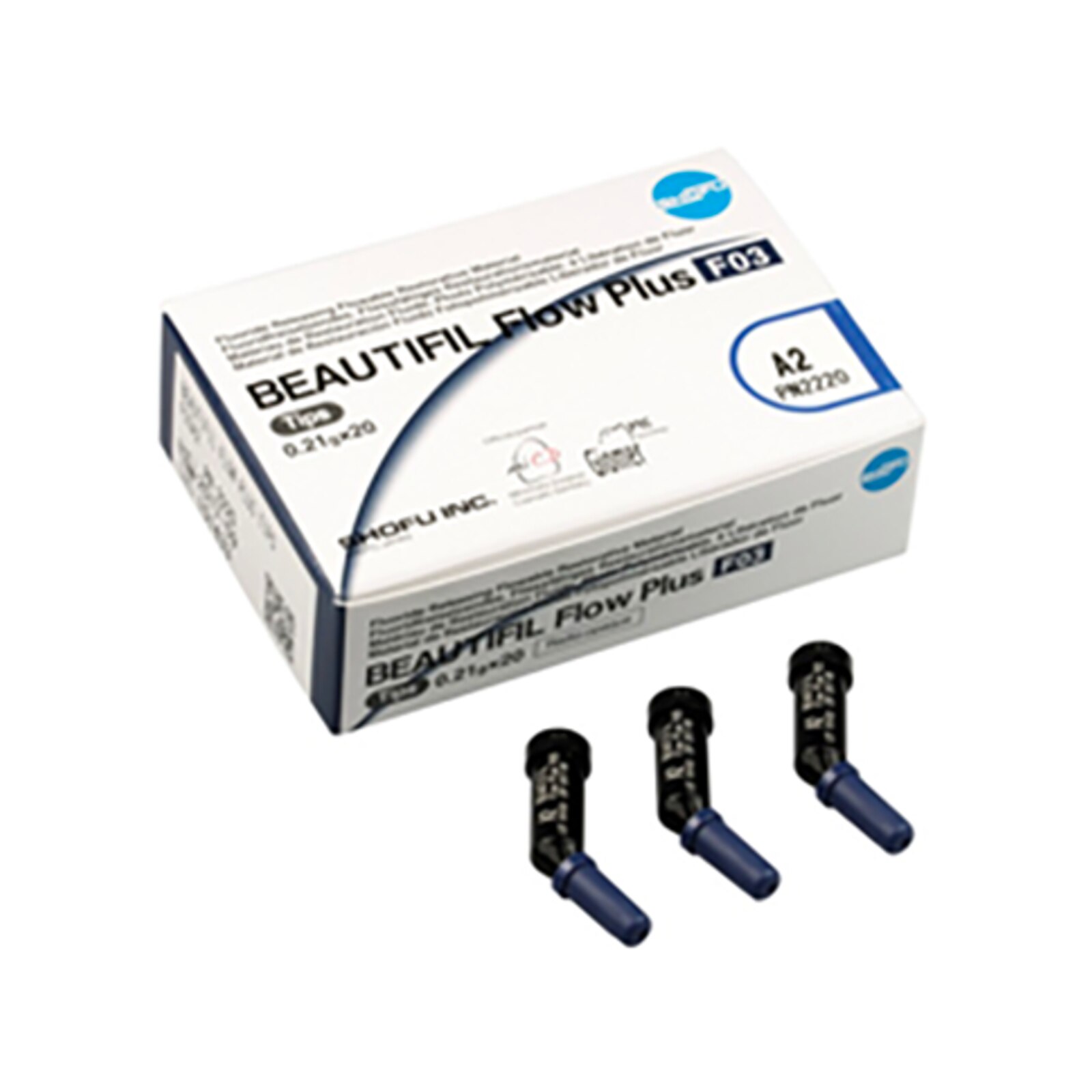 Beautifil Flow Plus Hybrid Composite, Light-Cure, Tips Refill, F03, 0.21 g, D2, 20/Pk, 2227 thumbnail 4