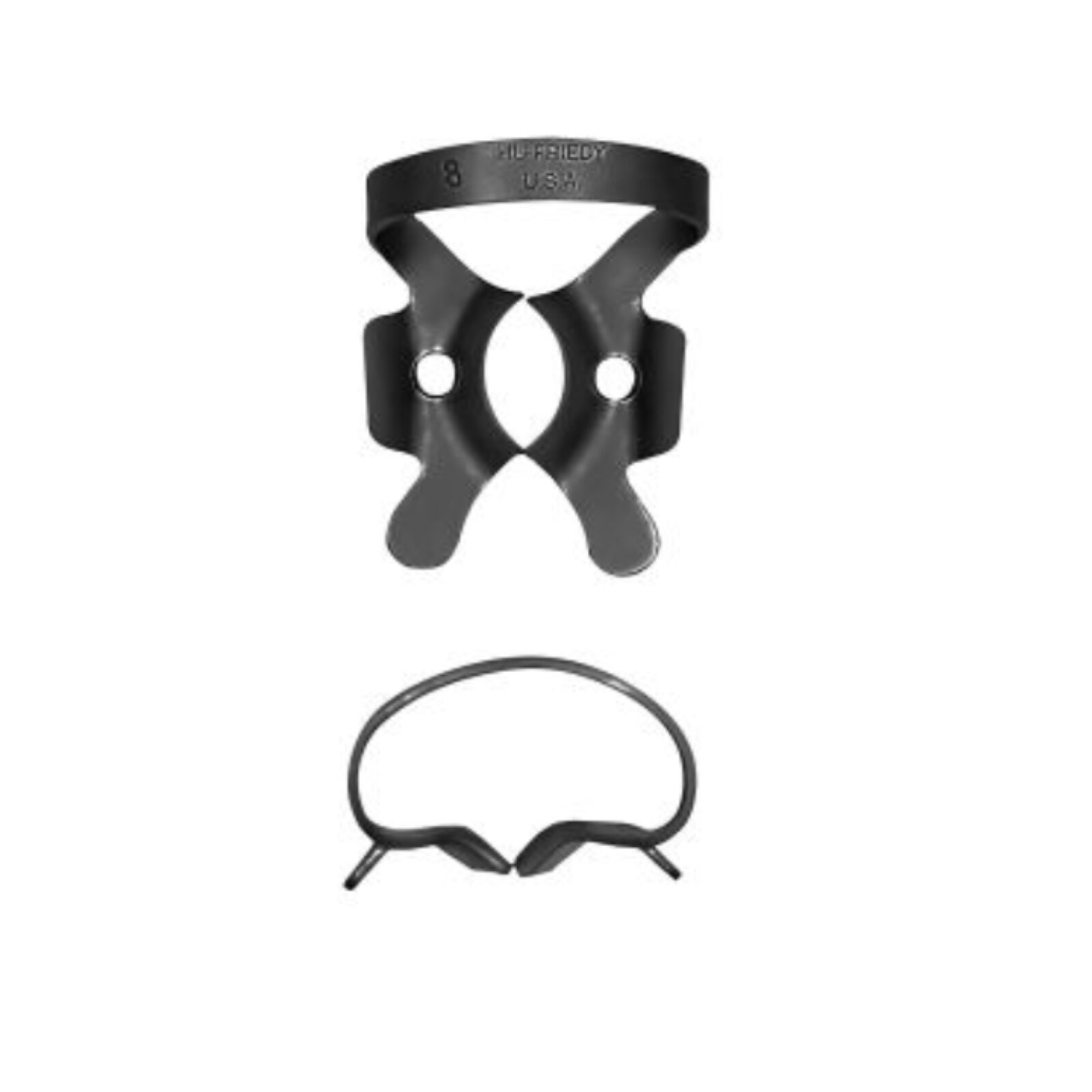 Hu-Friedy Black Line Rubber Dam Clamp Winged Size 8 Ea thumbnail 6