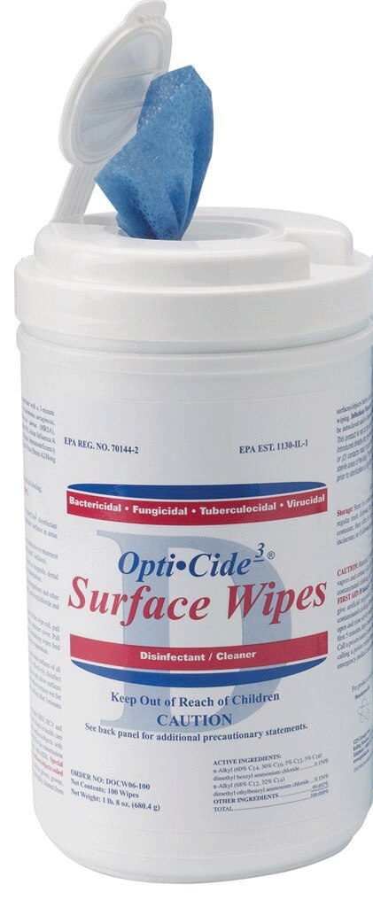 Opti-Cide 3 Disinfectant Wipes 100/Cn thumbnail 9