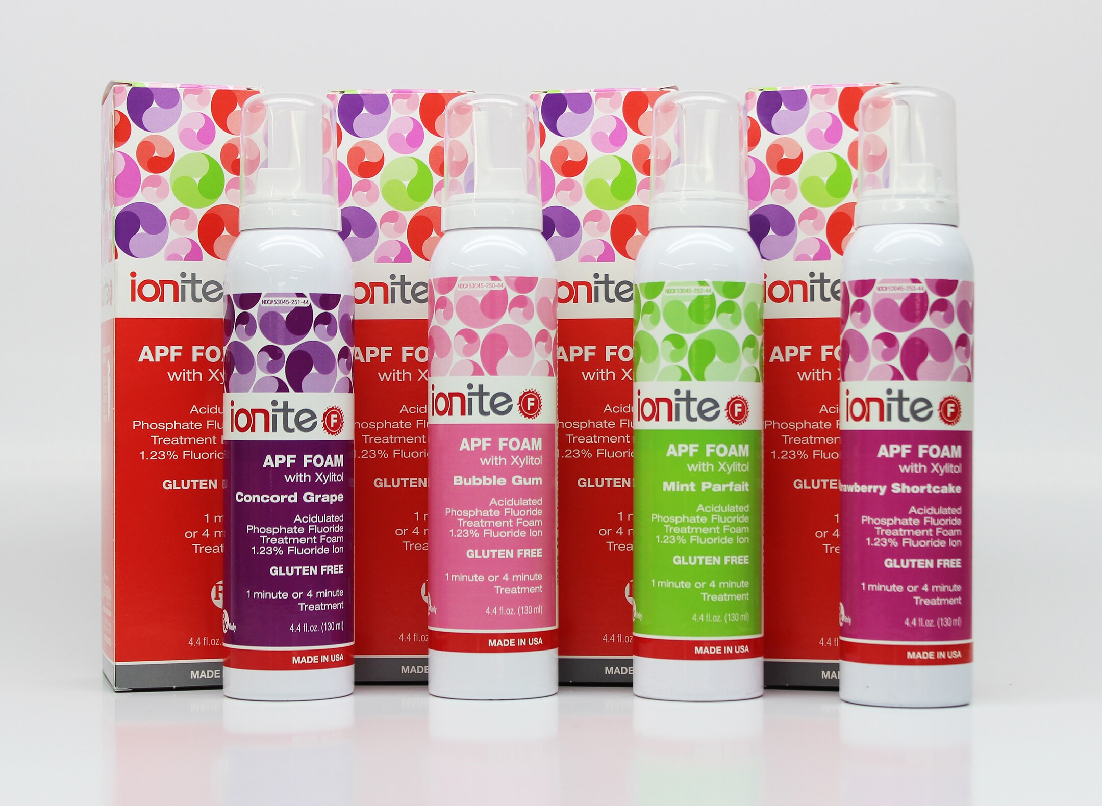 ***Discontinued NA when depleted***Ionite-F APF Fluoride Foam Bubble Gum 4.4oz 56-00100 product image