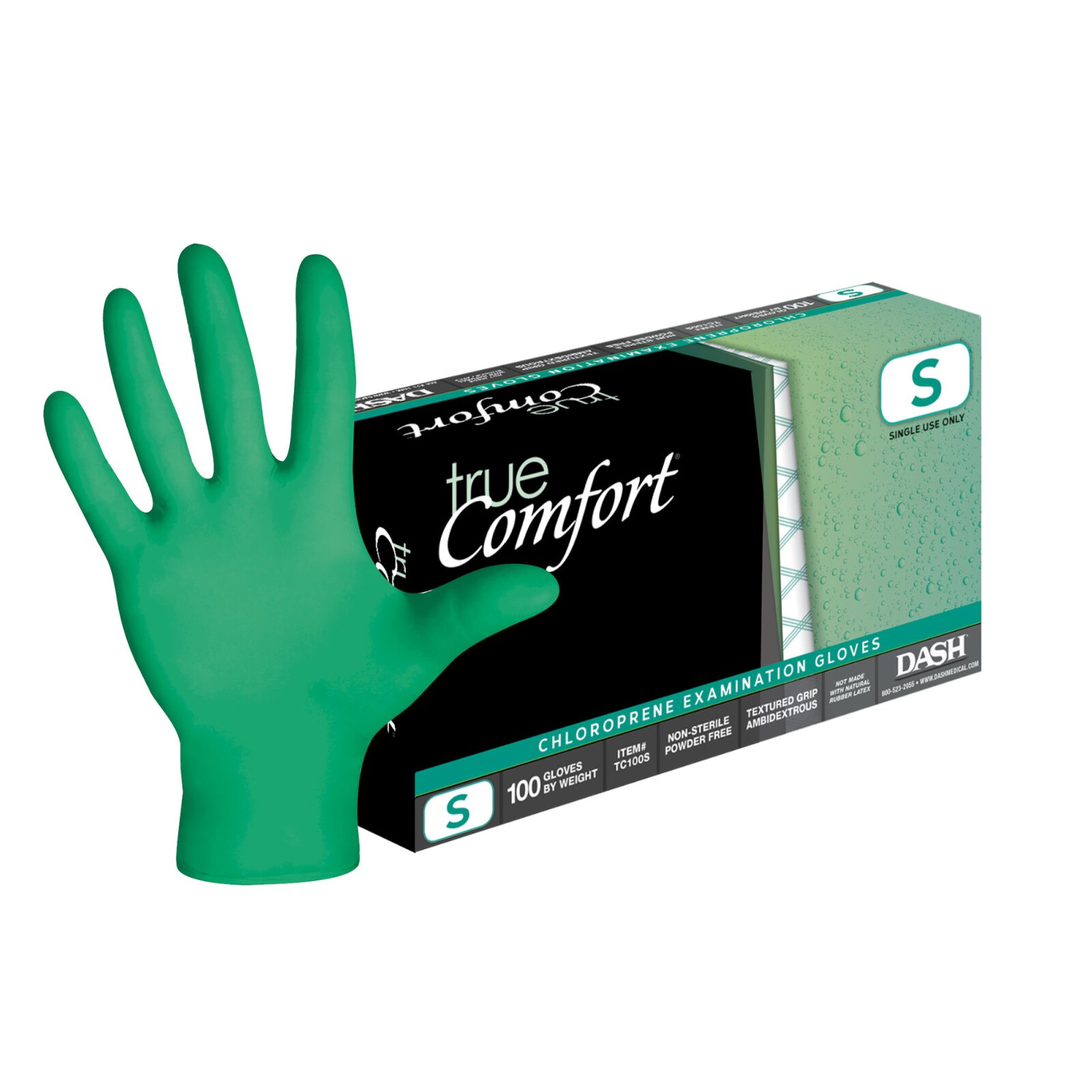 True Comfort Neoprene Exam Gloves X-Large 100/Bx thumbnail 2