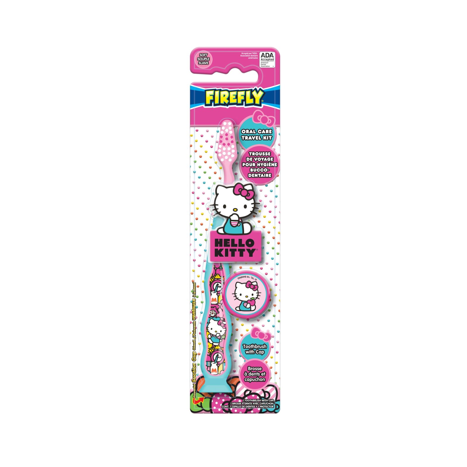 ***use 67-81005-24***Hello Kitty Toothbrush Travel Kit 48/cs Dr. Fresh 81005 thumbnail 3