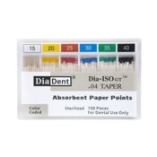 Dia-ISOGT Paper Points Tapered .04 #70 100/Slide Pk