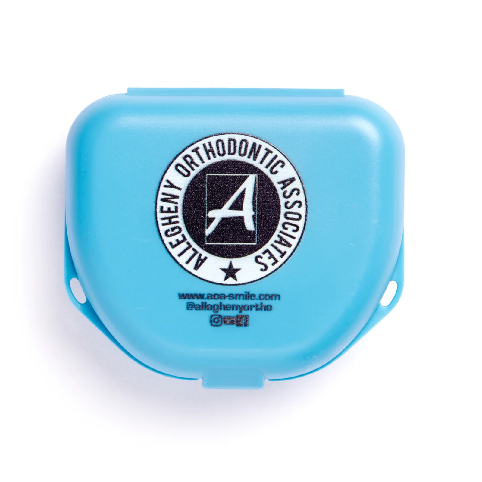 Imprinted Retainer Box 1 in Neon Blue 144/Pk product image