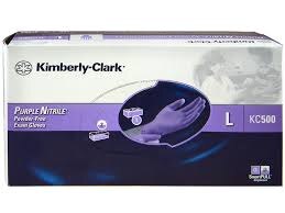 Purple Nitrile Sterile Pairs Exam Gloves, Powder-Free, Large, 50/Box, 55093 product image