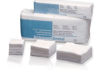 100% Cotton Non-Woven Sponges, 4-Ply, 3" x 3", 4000/Pk thumbnail 5