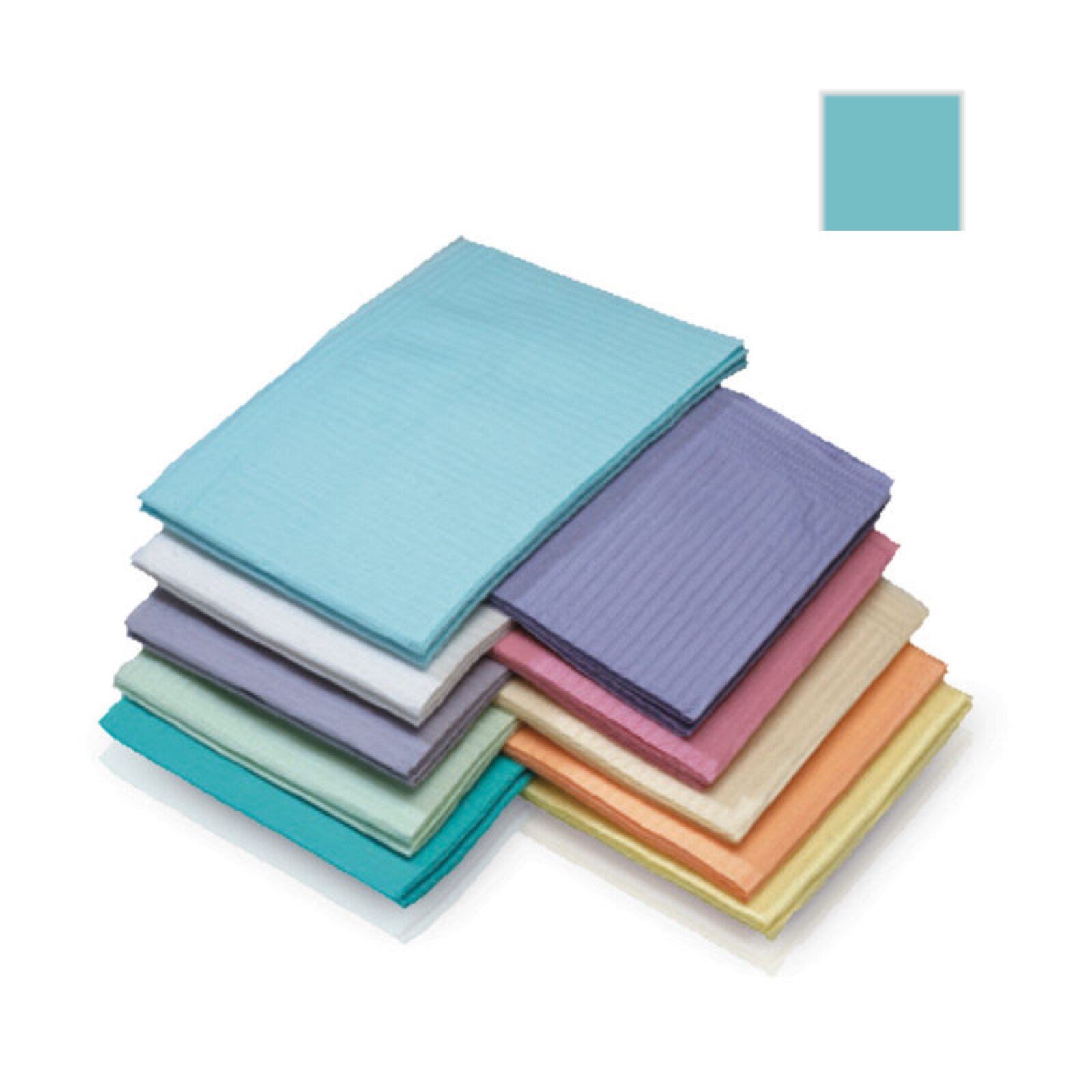 Medicom - Dry-Back Plus Medicom Aqua plain rectangle (13" x 18") 3 ply Paper/1 ply Poly, 8389 thumbnail 6