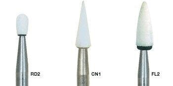 Dura-White Stones, HP, Flame, # 025 (FL2), White, 12/Pk, 0203 thumbnail 8