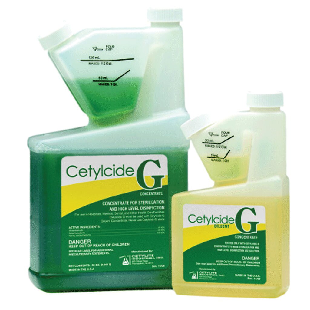 Cetylcide-G Liquid Concentrate Solution 50% Glutaraldehyde 32 oz 32oz/Bt product image