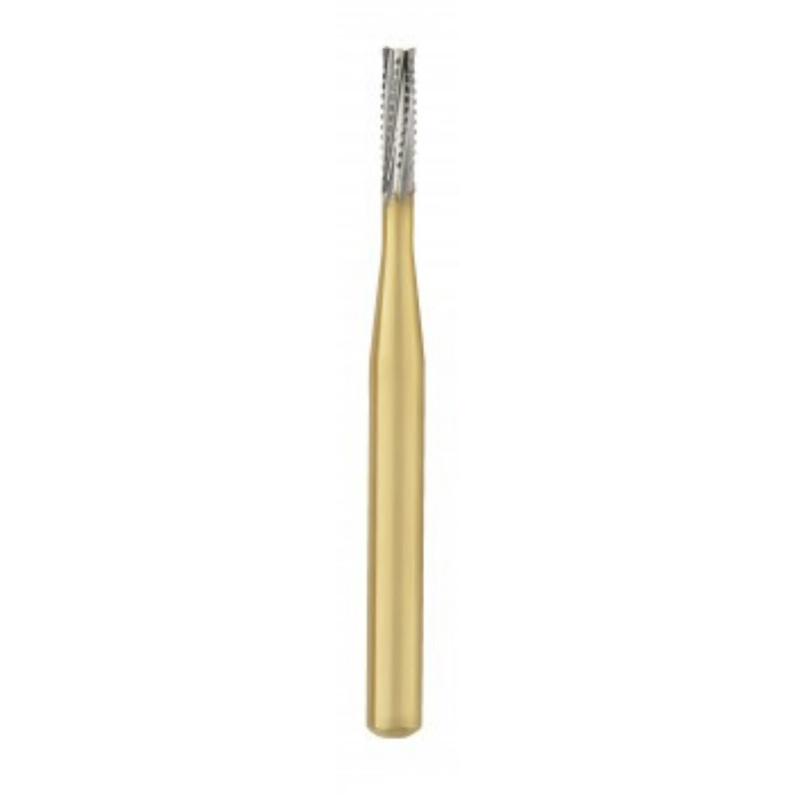 Great White Gold Series Carbide Burs, FG, Straight Cross Cut Fissure, # 557, 10/Pk, 18218 product image