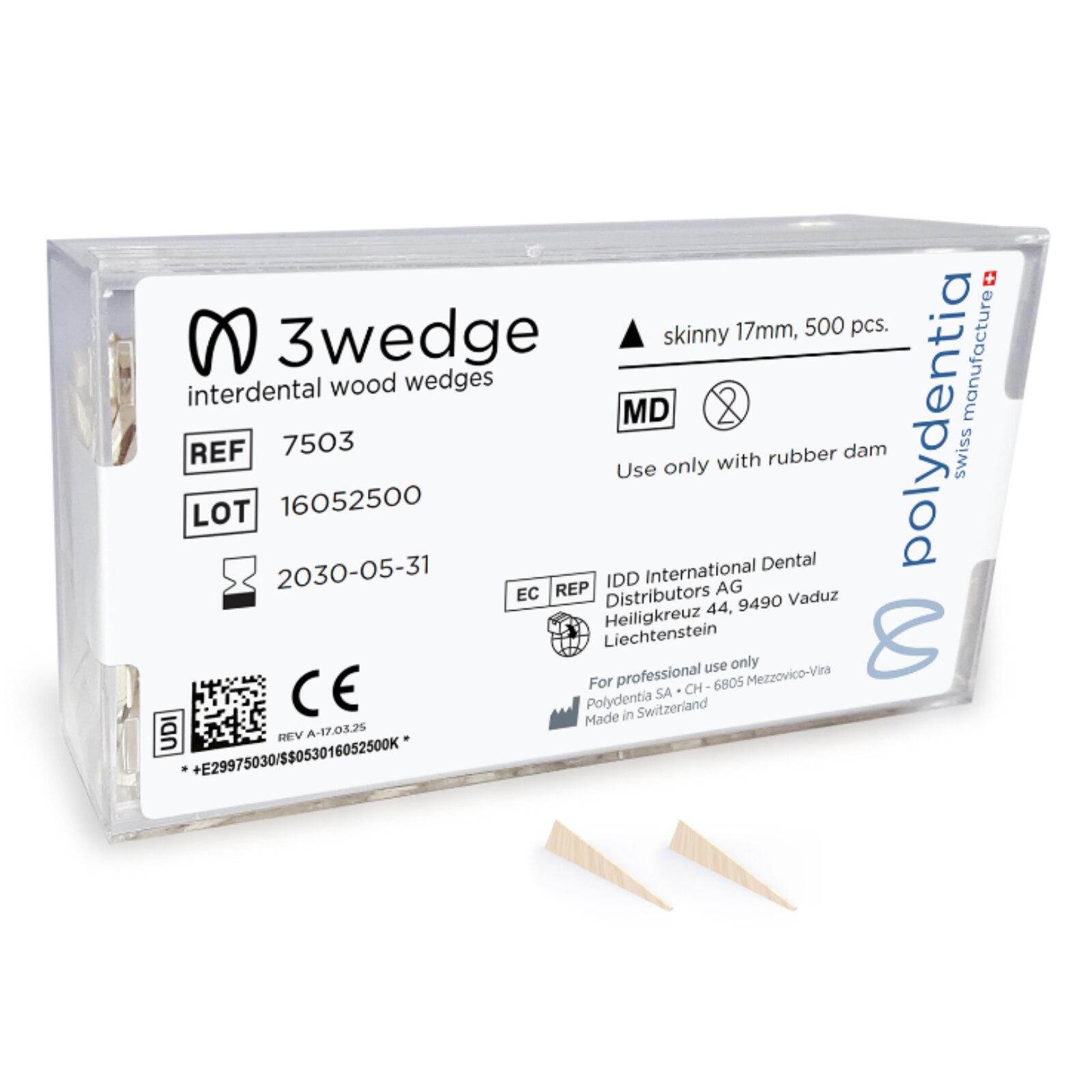 3Wedge Wedges Skinny 500/Pk thumbnail 3