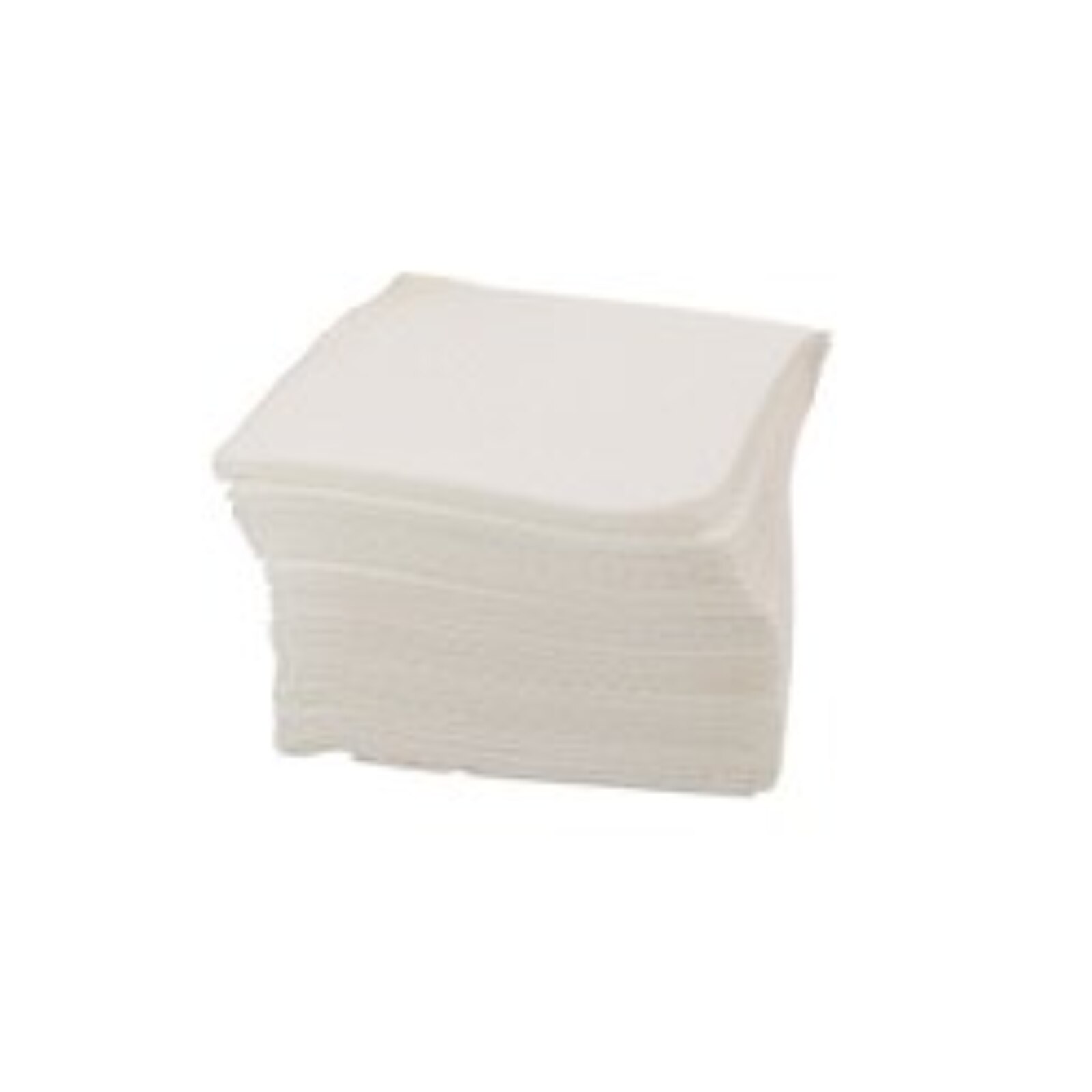 Patient Bib 2 Ply Poly 13.5 in x 18 in White Disposable 500/Ca product image
