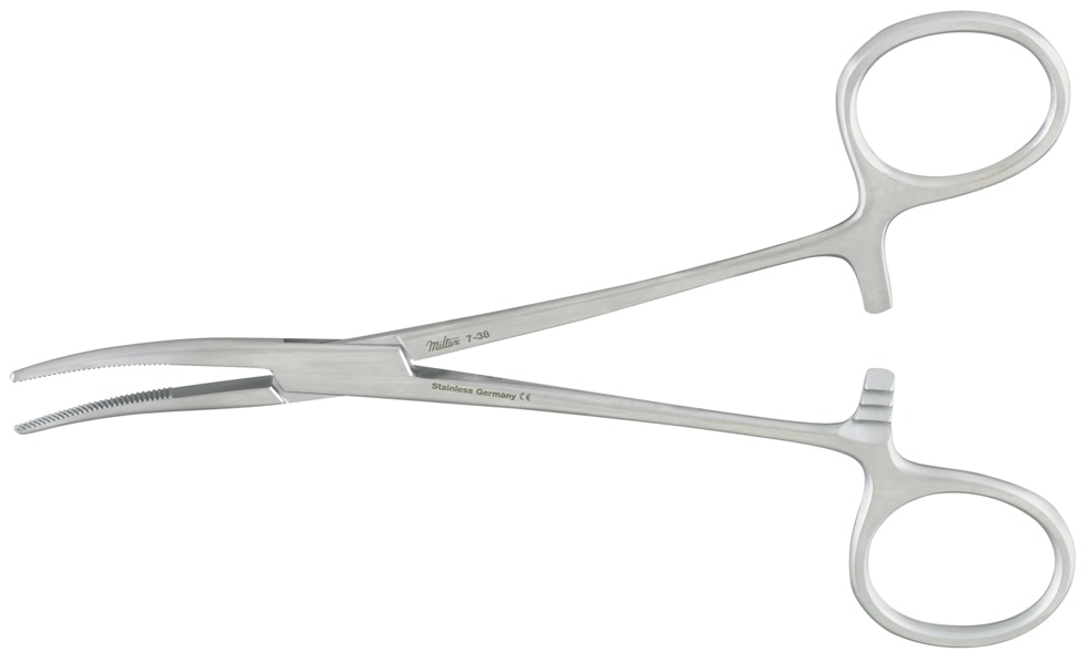 Hemostatic Forceps, Kelly, Curved, 5.5", 1/Pk thumbnail 6