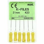 Mani K-Files 21mm #20 6/Bx