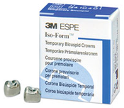 3M Iso-Form Temporary Bicuspid Crowns, U49, Upper Left First Bicuspid, 5 Crowns