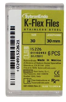 K-Flex Stainless Steel File, 30 mm, # 30, Blue, 6/Pk, 15226 thumbnail 10