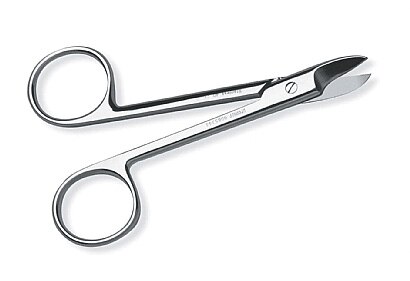 Crown and Collar Scissors, Curved, Sharp, 4", 1/Pk, 9085344 thumbnail 4