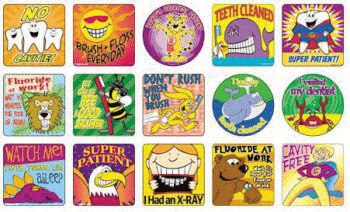Stickers Dental Theme Assortment 100/Roll x 15/Cs product image