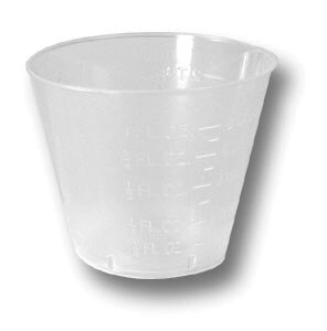 ProAdvantage Plastic Medicine Mixing Cups, Graduated, 1 oz, Clear, 100/Pk, DI330 - ProAdvantage Plastic Medicine Mixing Cups, Graduated, 1 oz, Clear, 100/Pk, DI330 - Image 1