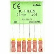 Mani K-Files 25mm #06 6/Bx