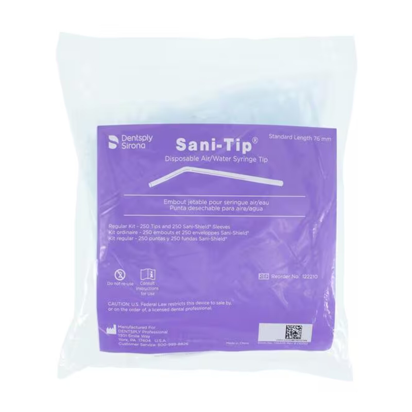 Sani-Tip Air / Water Tip Refill Clear 250/Pk thumbnail 7