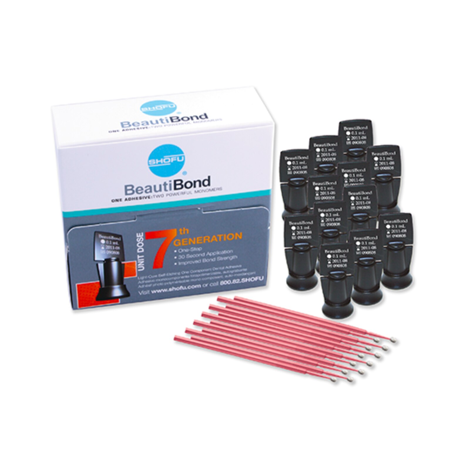 BeautiBond Bonding Agent, Self-Etch, Light-Cure, Unit Dose Kit, 50/Pk, 1782 thumbnail 10