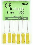 Mani K-Flex Files 21mm #20 6/Bx