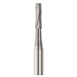 #57L Carbide Bur Long Straight Flat End Plain FG Pack of 100 thumbnail 3