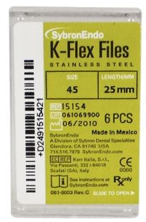 K-Flex Stainless Steel File, 25 mm, # 45, White, 6/Pk, 15154 product image