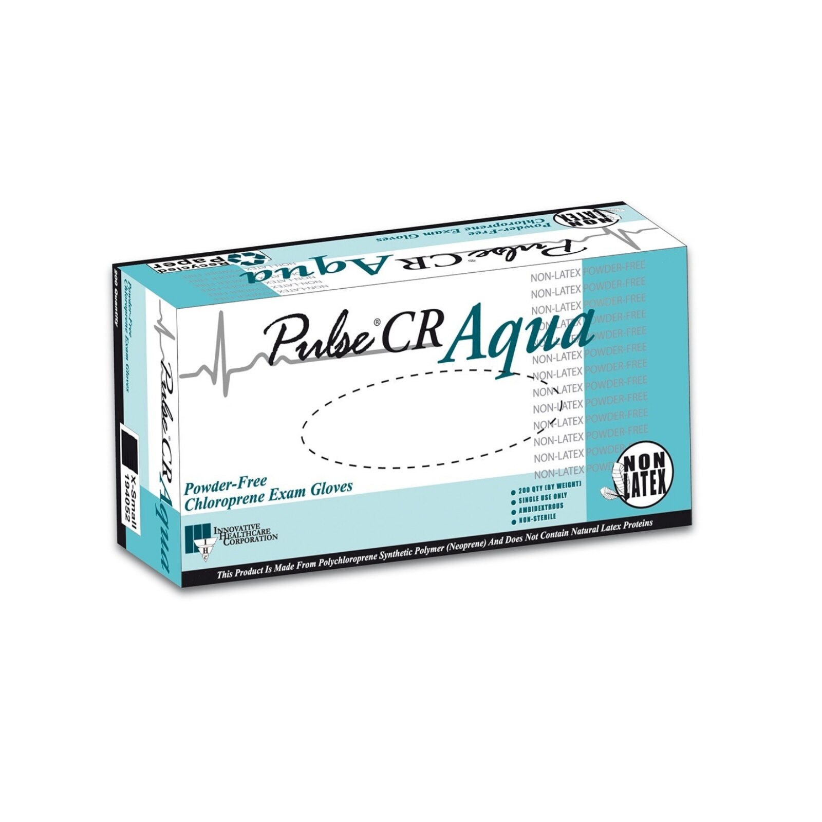 Pulse CR Polychloroprene PF Aqua Large 200/Bx thumbnail 3