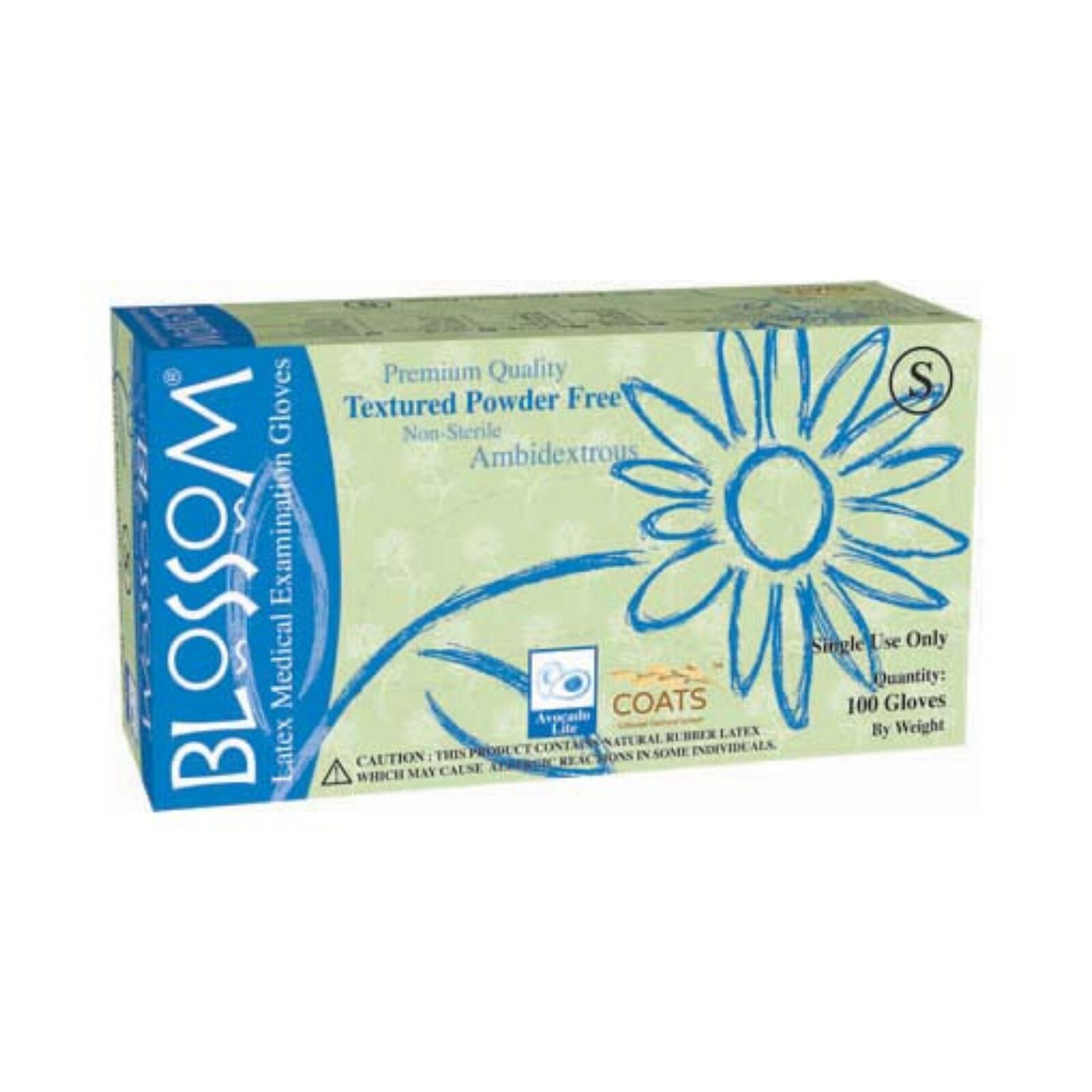 Blossom PF Latex Glove X-Large 100/Bx - Blossom PF Latex Glove X-Large 100/Bx - Image 1