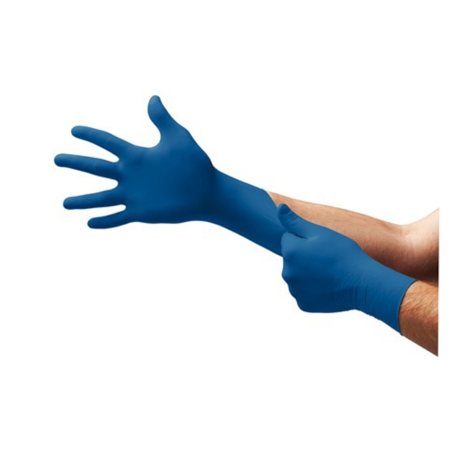 UltraSense® EC Nitrile Exam Gloves XS Blue Box of 100 thumbnail 2