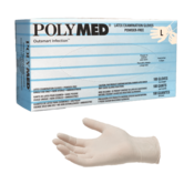 Polymed Latex PF Gloves 100/Bx XS