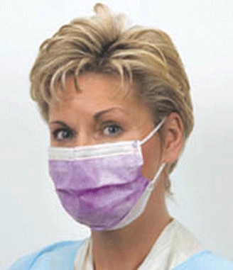 Isofluid Earloop Masks Pink 50/Bx ASTM 1 product image