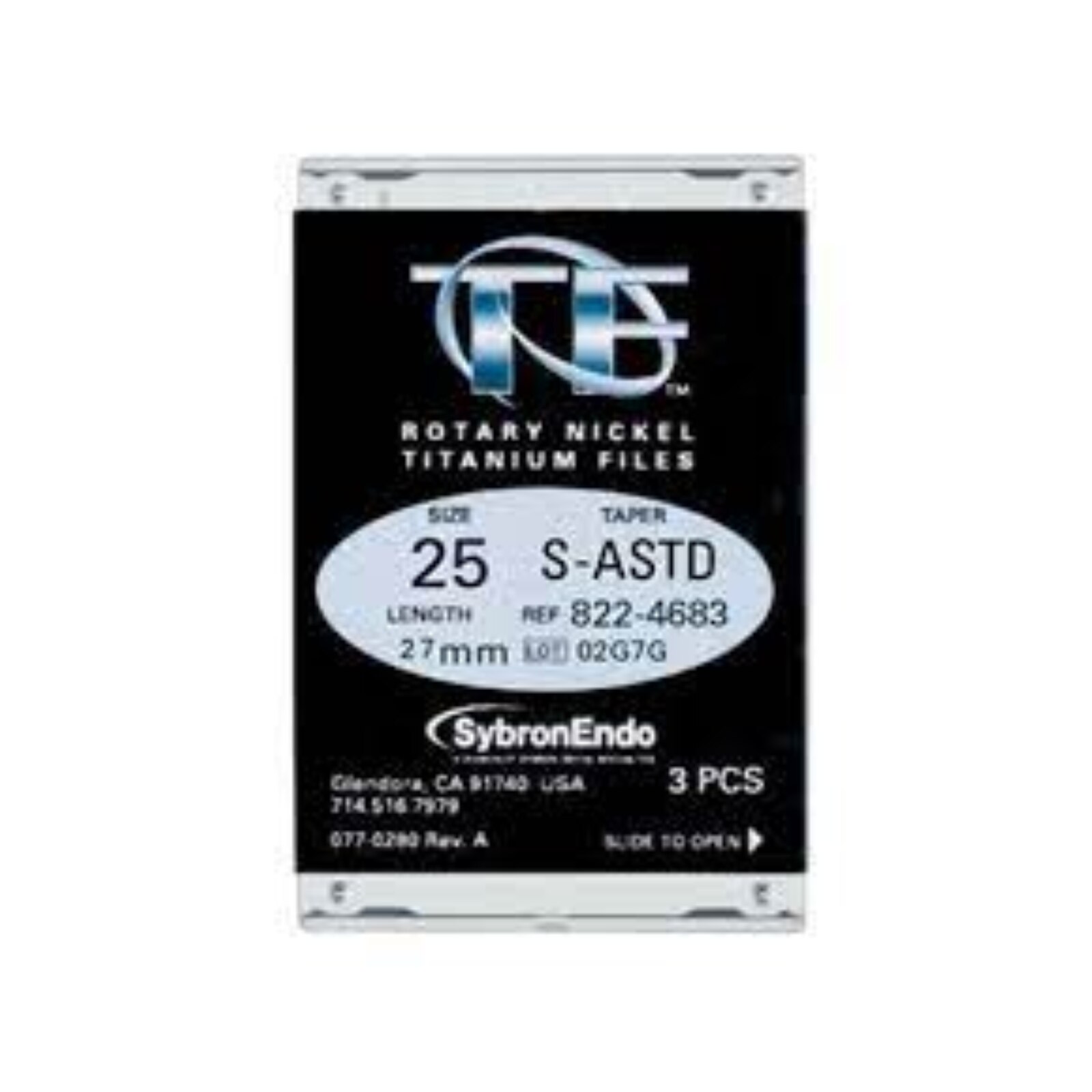 TF Twisted Files Rotary File 27 mm Size 25 Nickel Titanium Red 3/Bx thumbnail 10