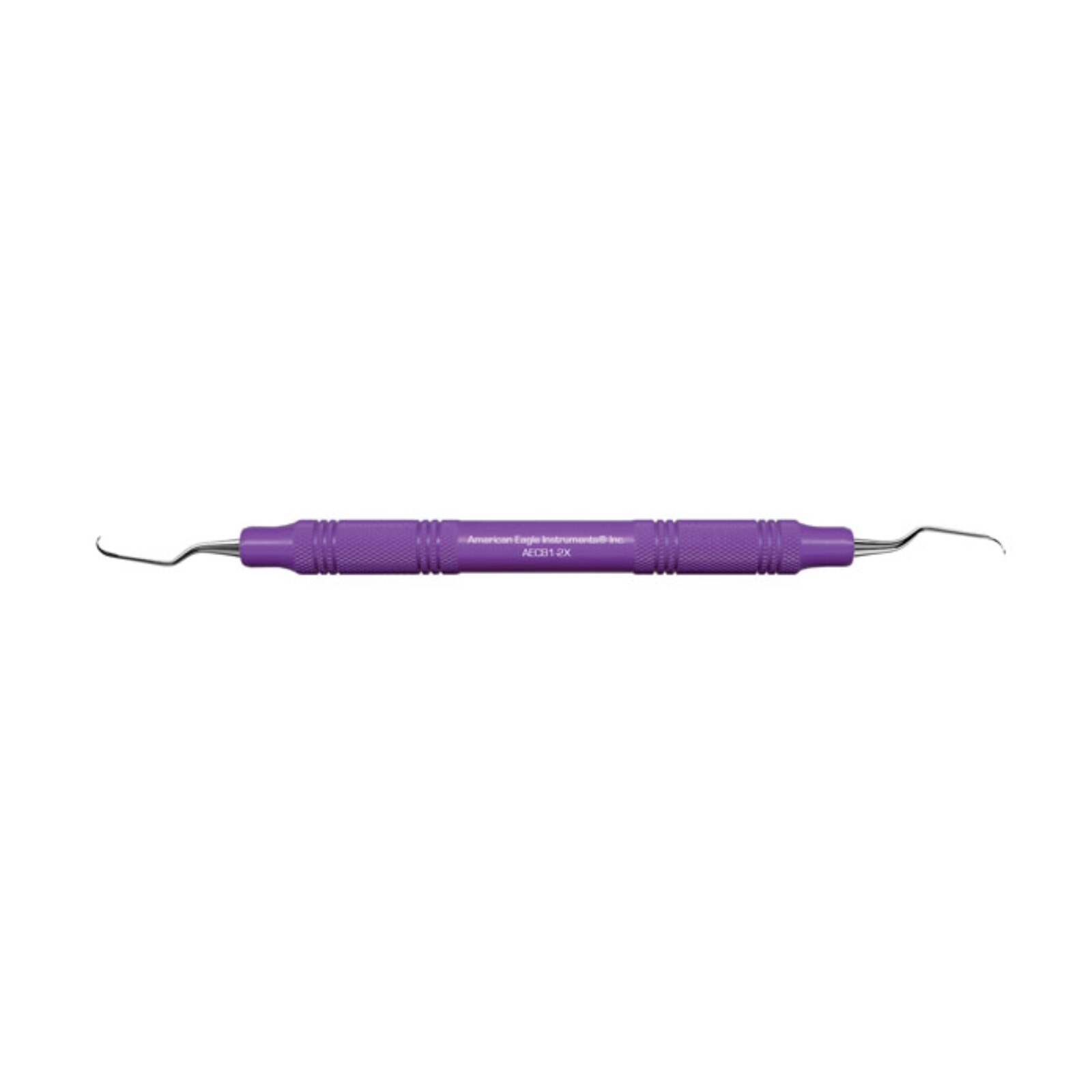 Universal Curette, # 1-2 Barnhart, Narrow Blade Anterior, EagleLite, Resin, 3/8", Purple, 1/Pk, AECB1-2X thumbnail 10