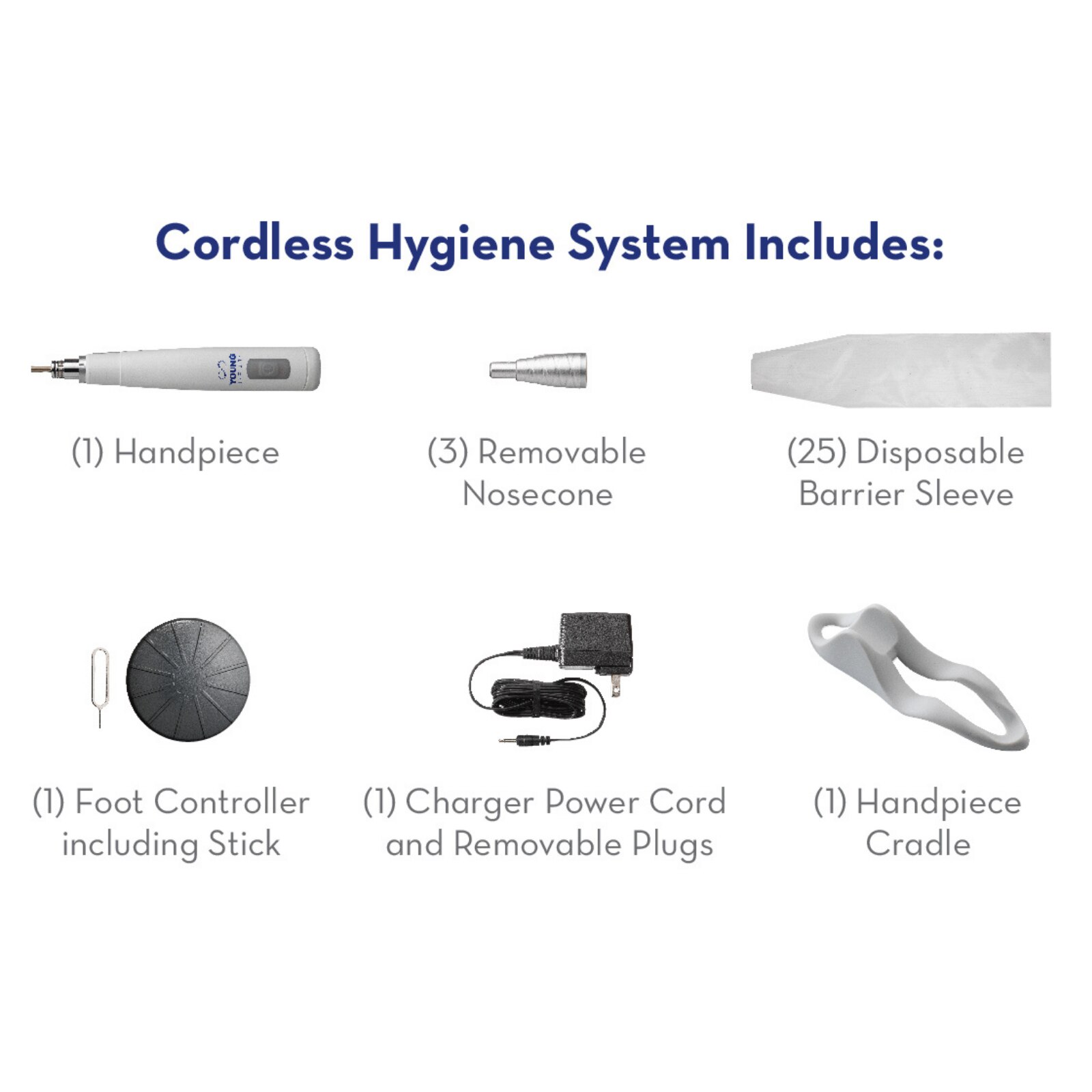 Young Infinity Hygiene Handpiece Handpiece White Cordless HP Kt w/ Ft Pdl Ea thumbnail 23